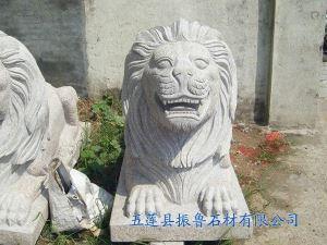 五莲花石狮子